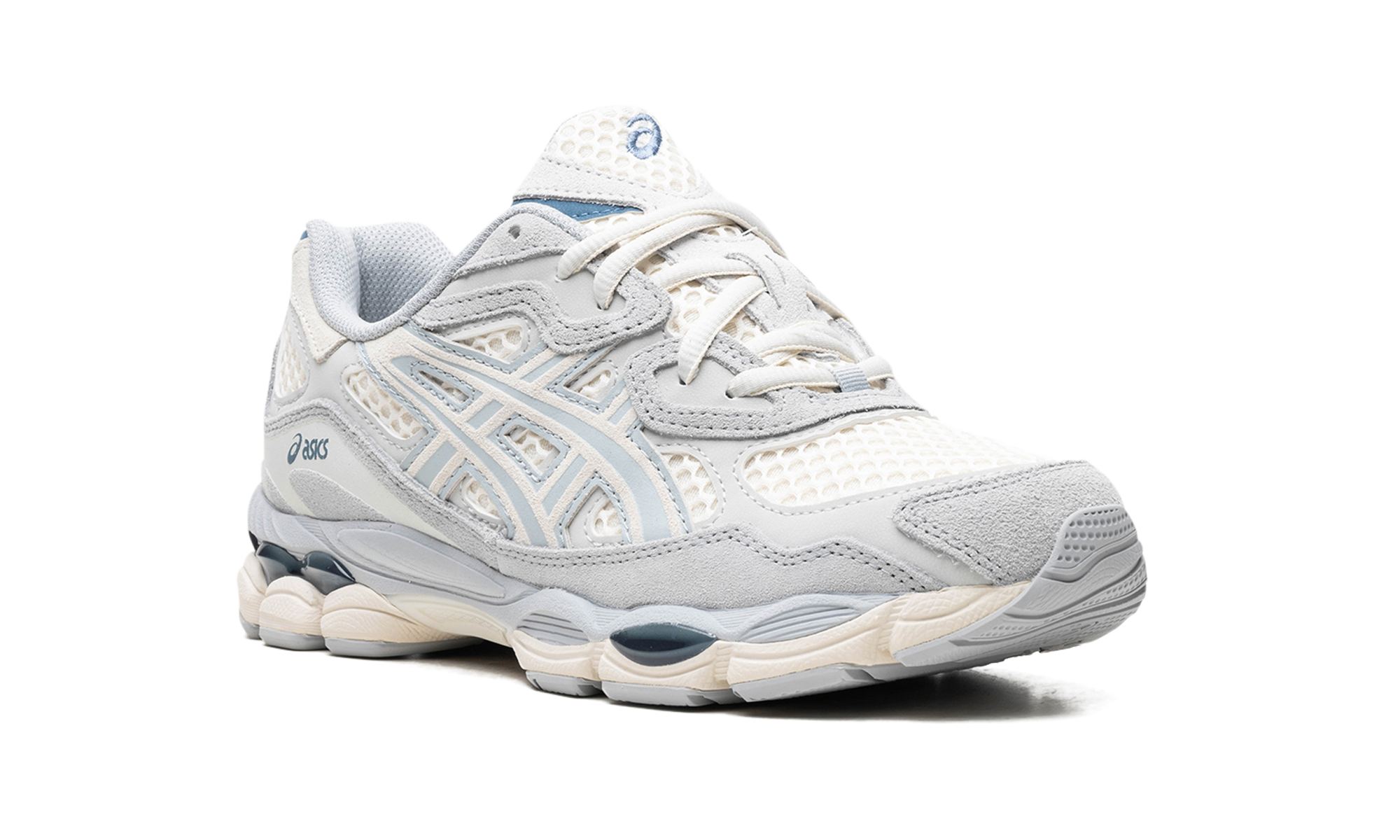asics gel nyc ivory mid grey+1203A372-600+diagnol right view