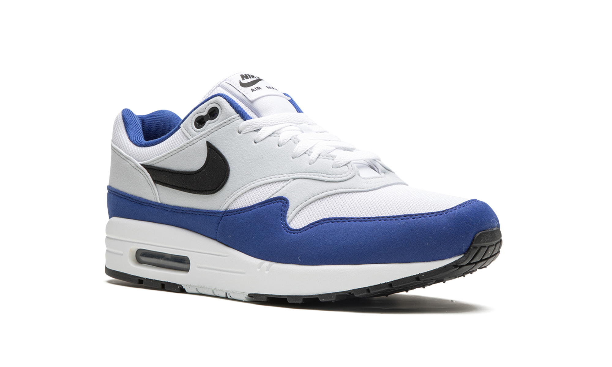 nike air max 1 deep royal blue+FD9082-100+diagnol right view