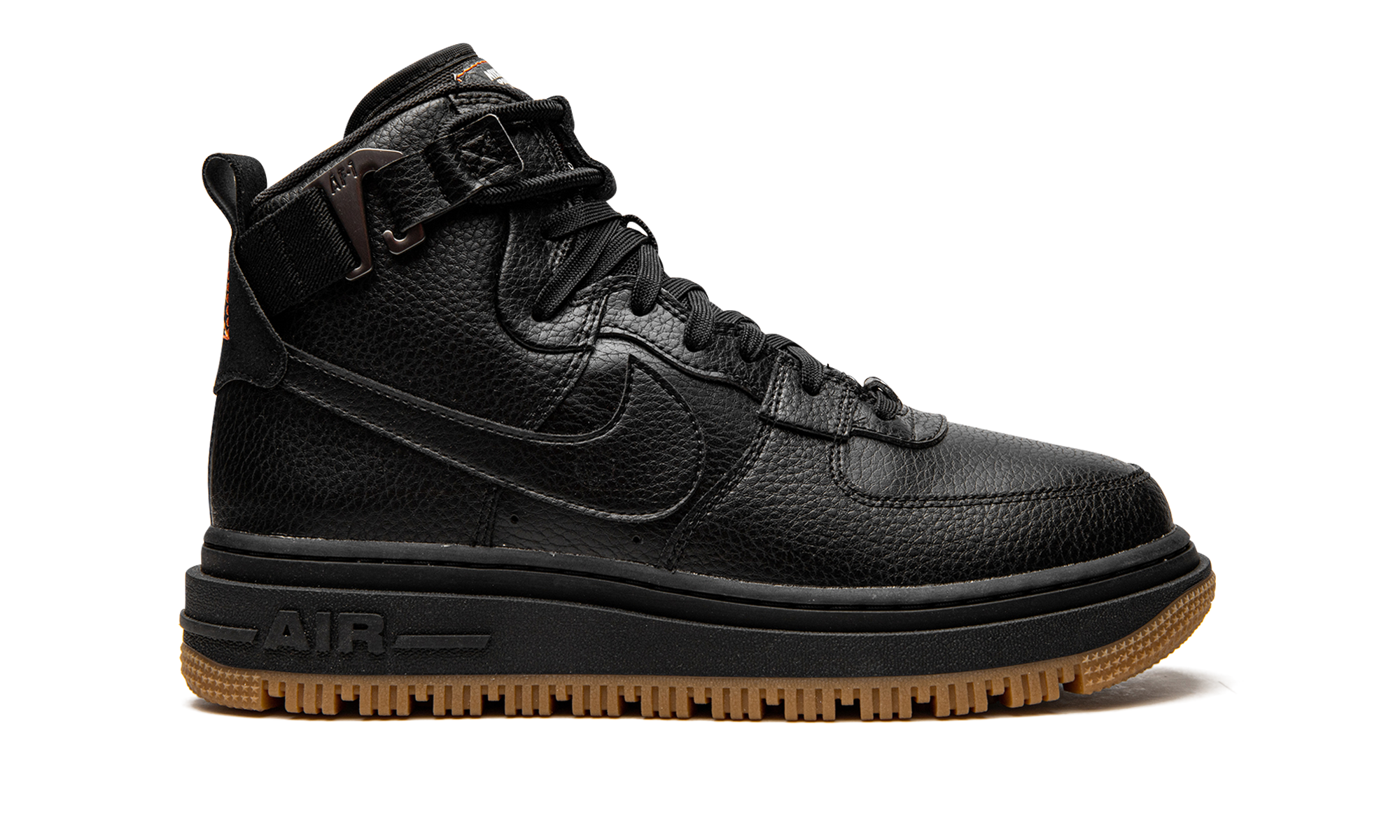 nike air force 1 high utility 2 0 black gum orange women s+DC3584-001+right view