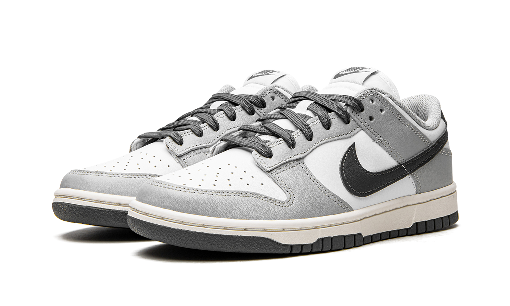 nike dunk low light smoke grey women s+DD1503-117+diagnol left view