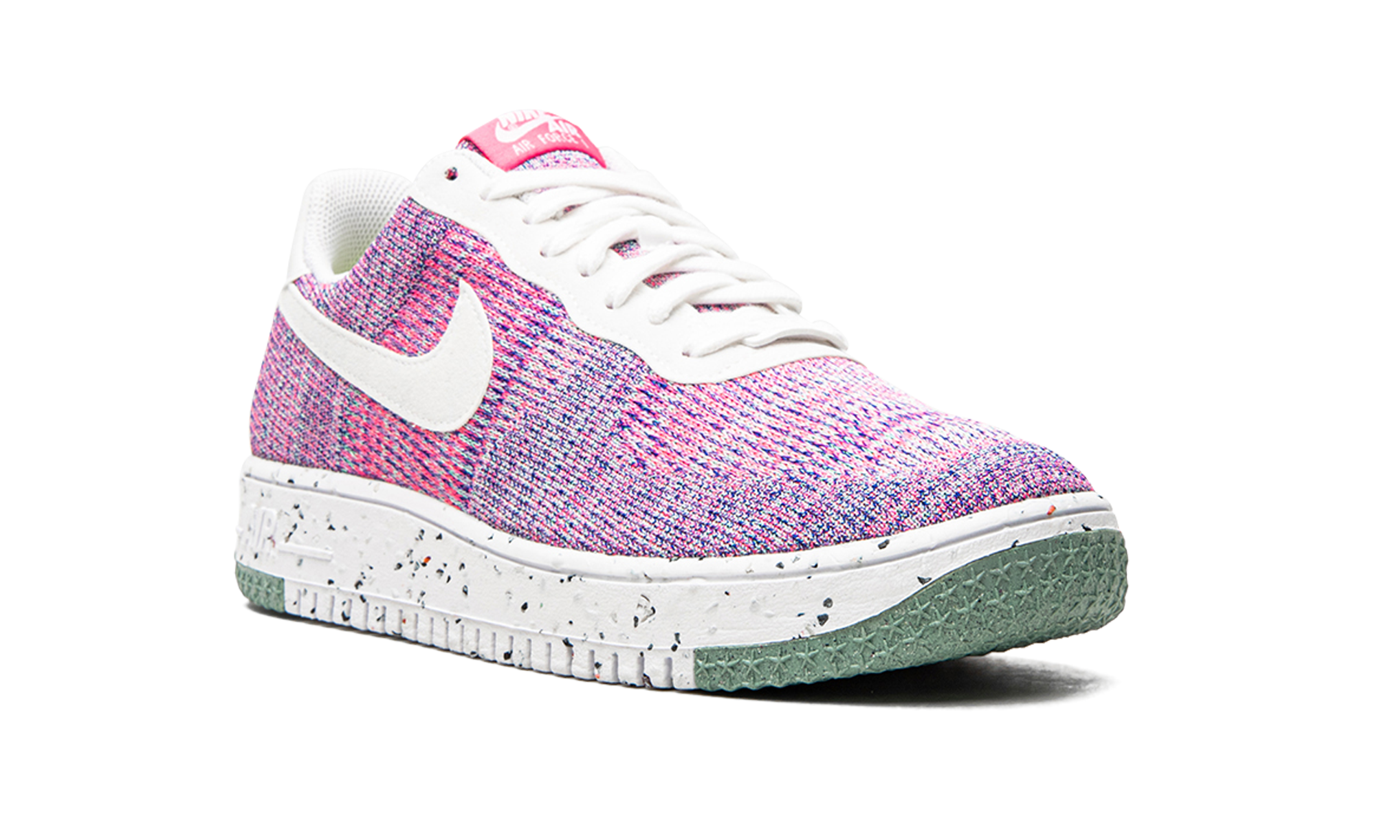 nike air force 1 low crater flyknit fuchsia glow women s+DC7273-500+diagnol right view