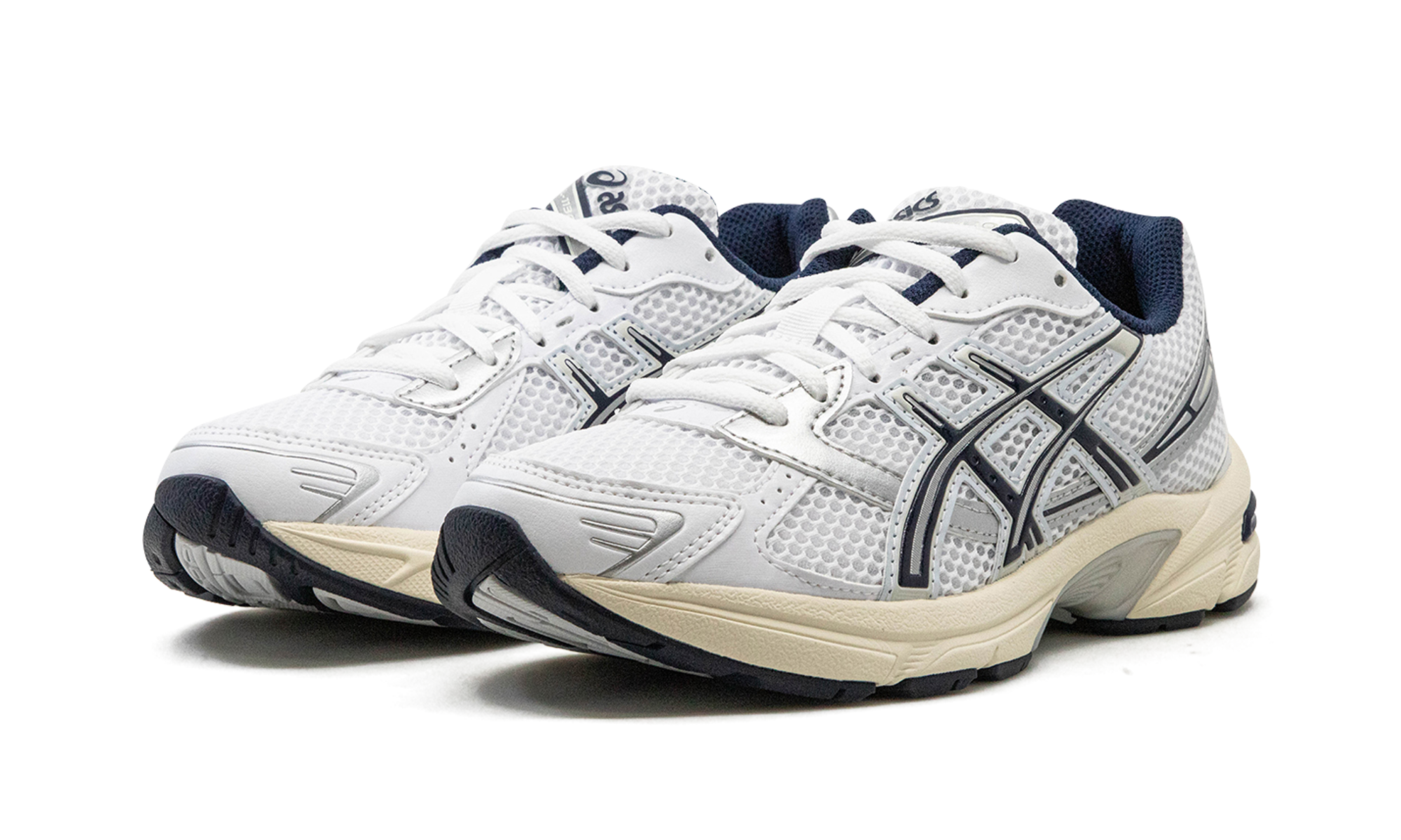 asics gel 1130 white midnight women s+1202A164-110+diagnol left view