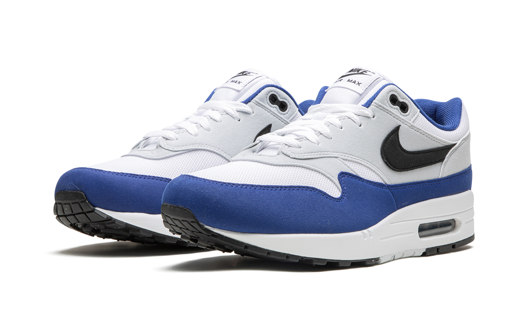 nike air max 1 deep royal blue+FD9082-100+diagnol left view