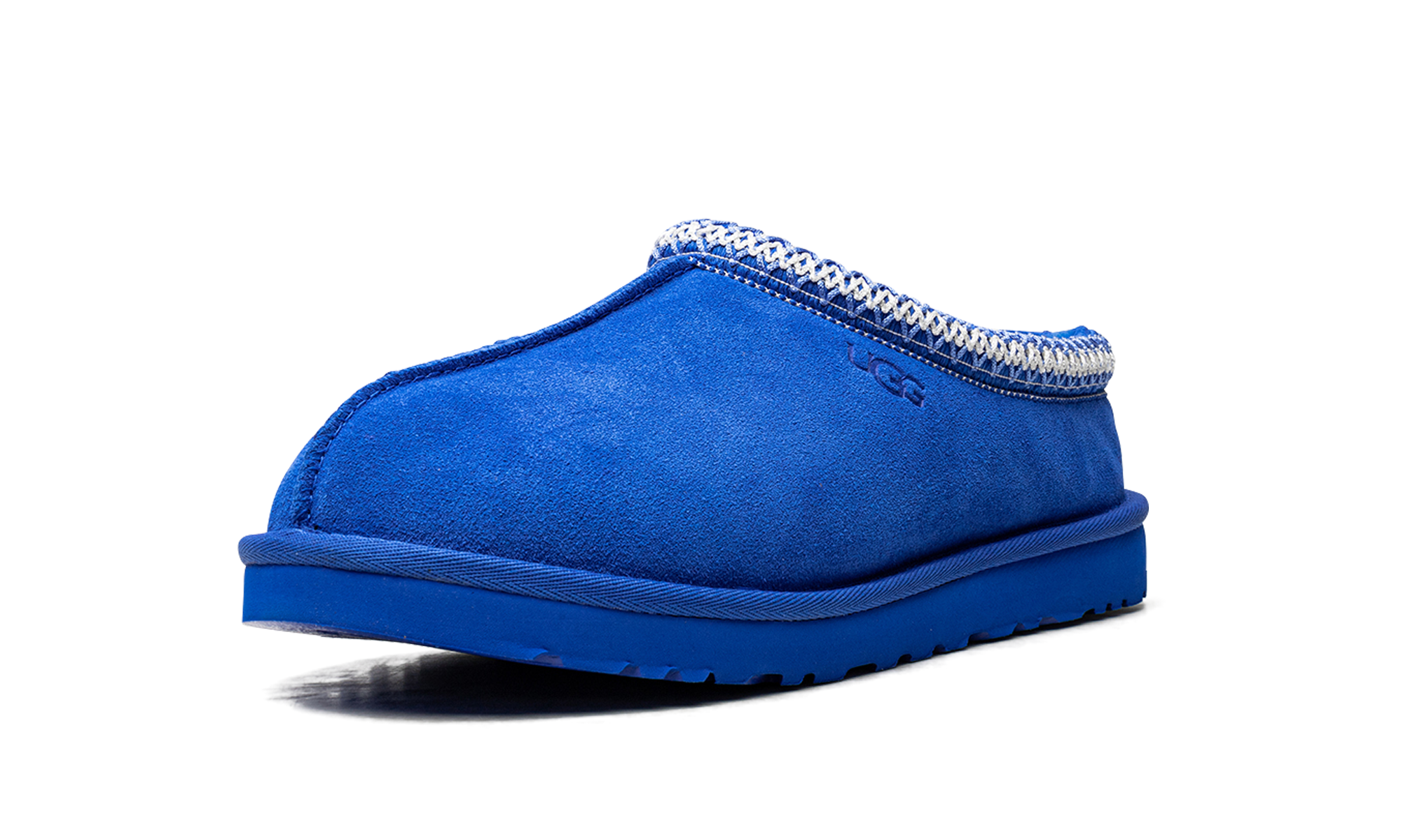 ugg tasman slipper dive blue+5950-DVE+left diagnol single view