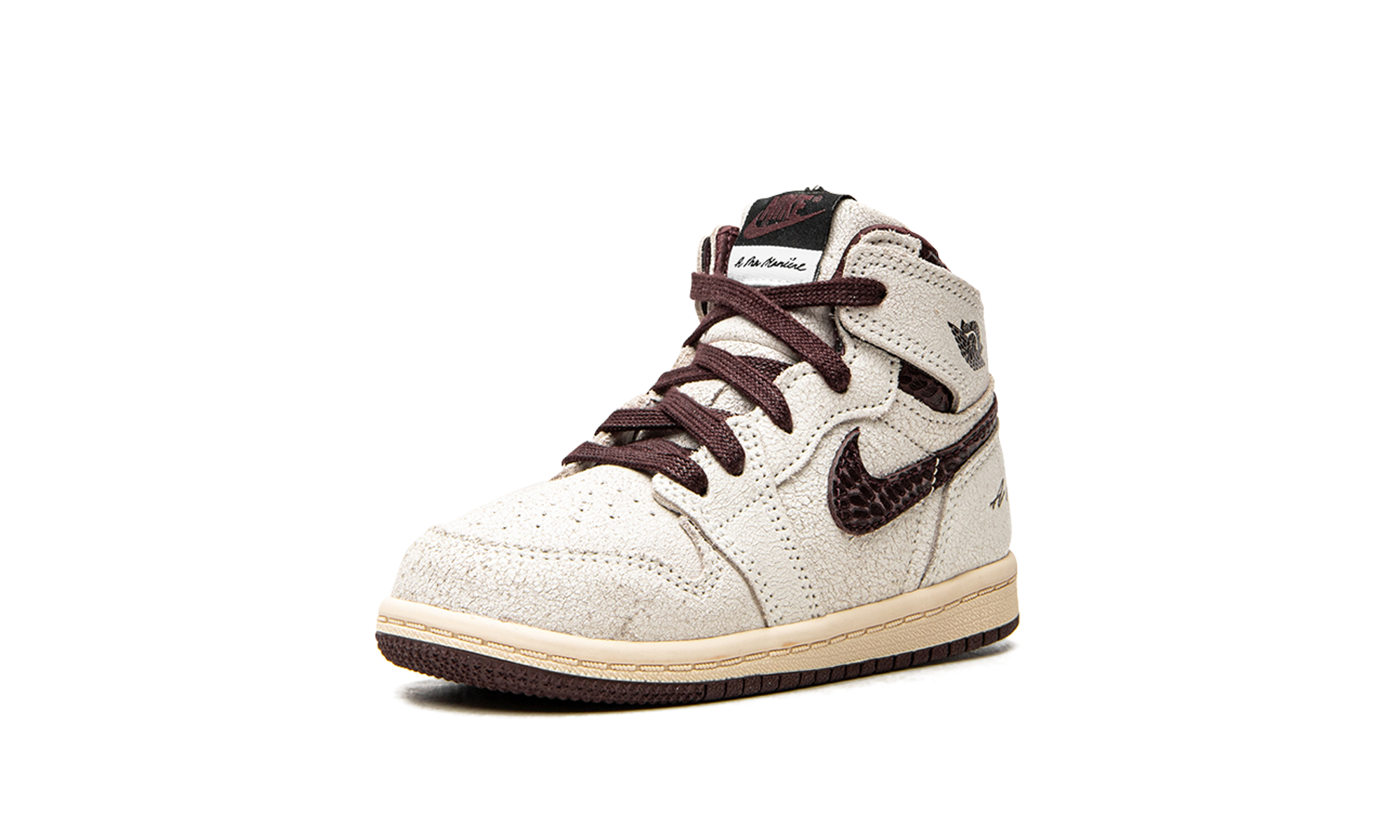 jordan 1 retro high og a ma maniere td+DO7098-100+left diagnol single view