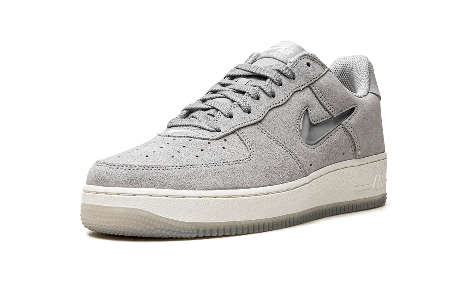 nike air force 1 07 low color of the month jewel light smoke grey+DV0785-003+left diagnol single view