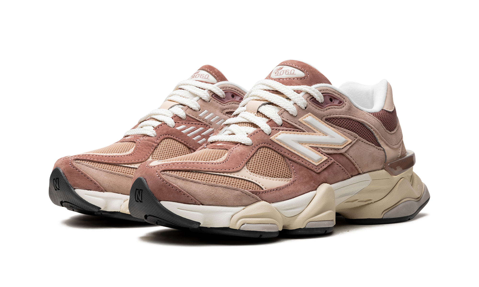 new balance 9060 sparrow flat taupe+U9060EEH+diagnol left view