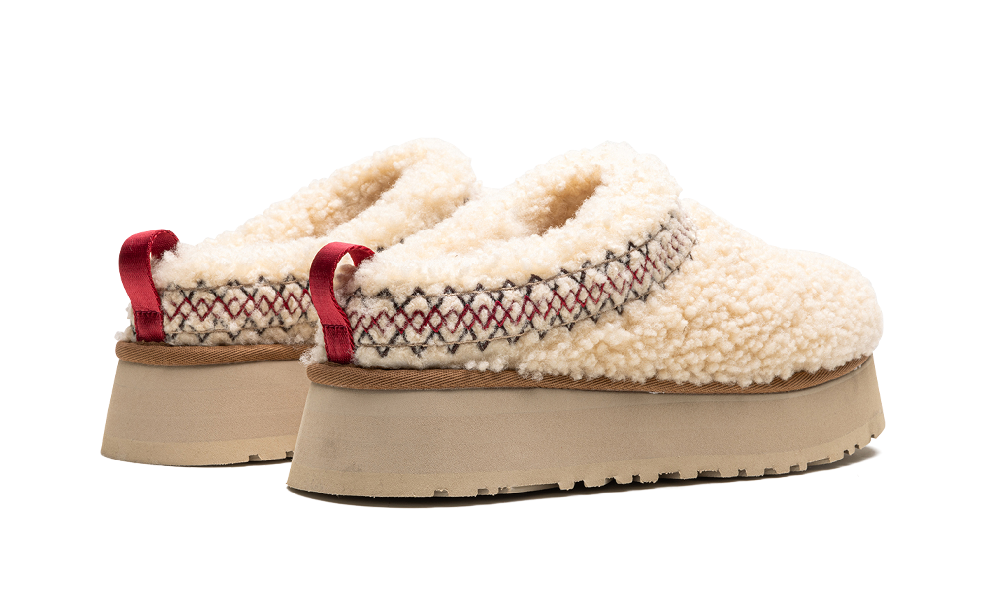 ugg tazz slipper heritage braid natural women s+1143976-NAT+diagnol right behind view