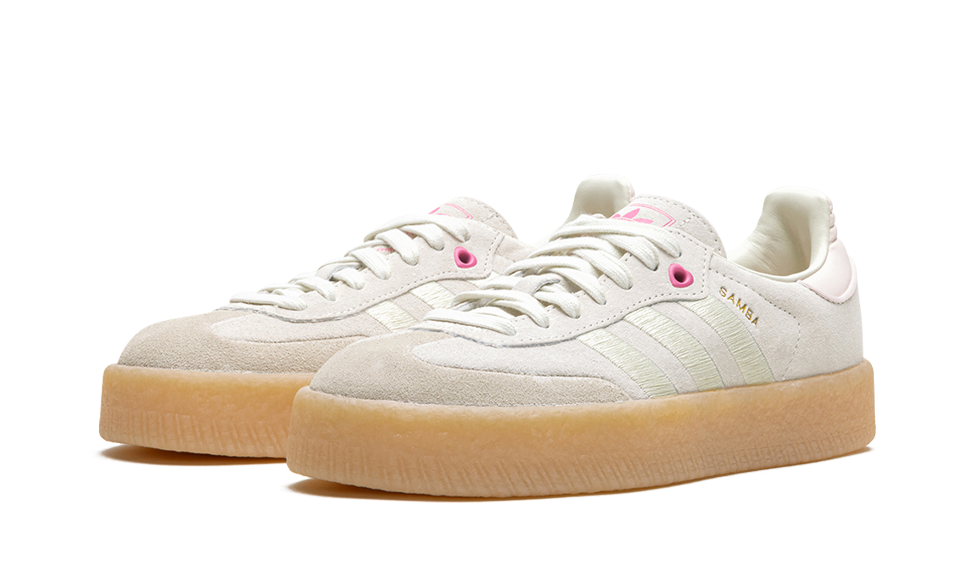 adidas sambae ivory pink fusion women s+ID1104+diagnol left view
