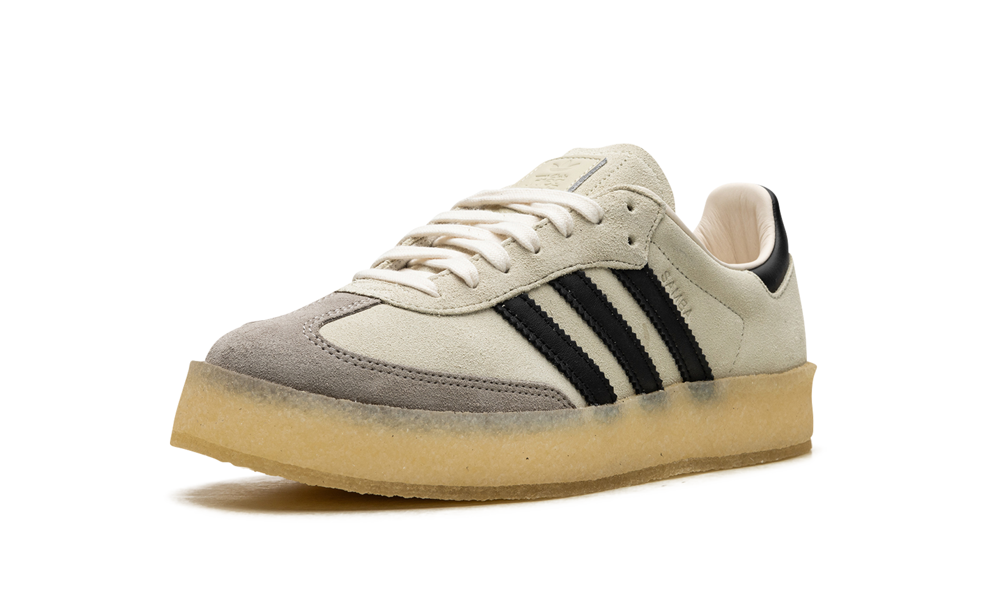adidas clarks 8th street samba by ronnie fieg kithmas white black+IE4033+left diagnol single view