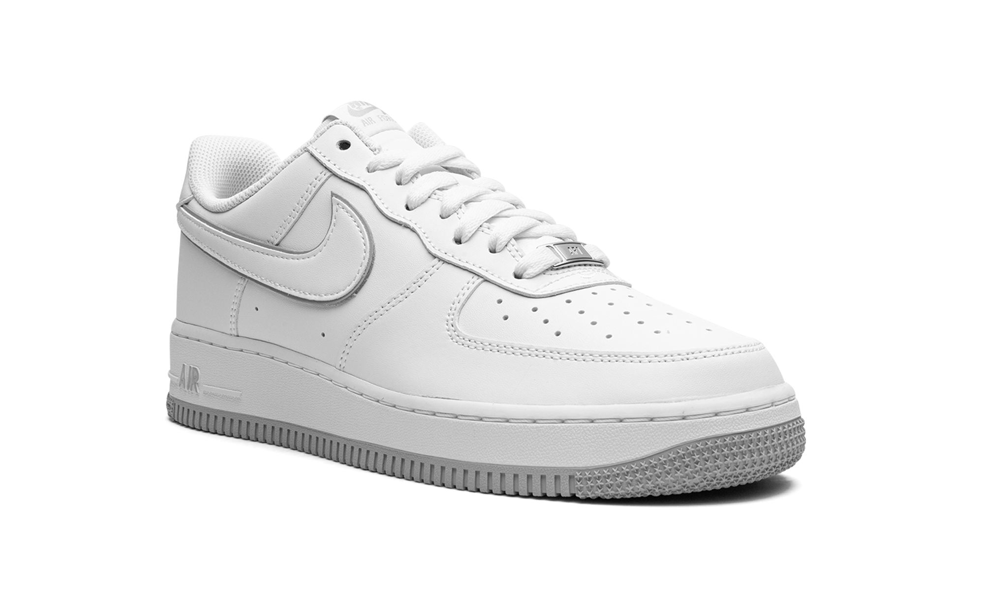nike air force 1 07 low white wolf grey sole+DV0788-100+diagnol right view