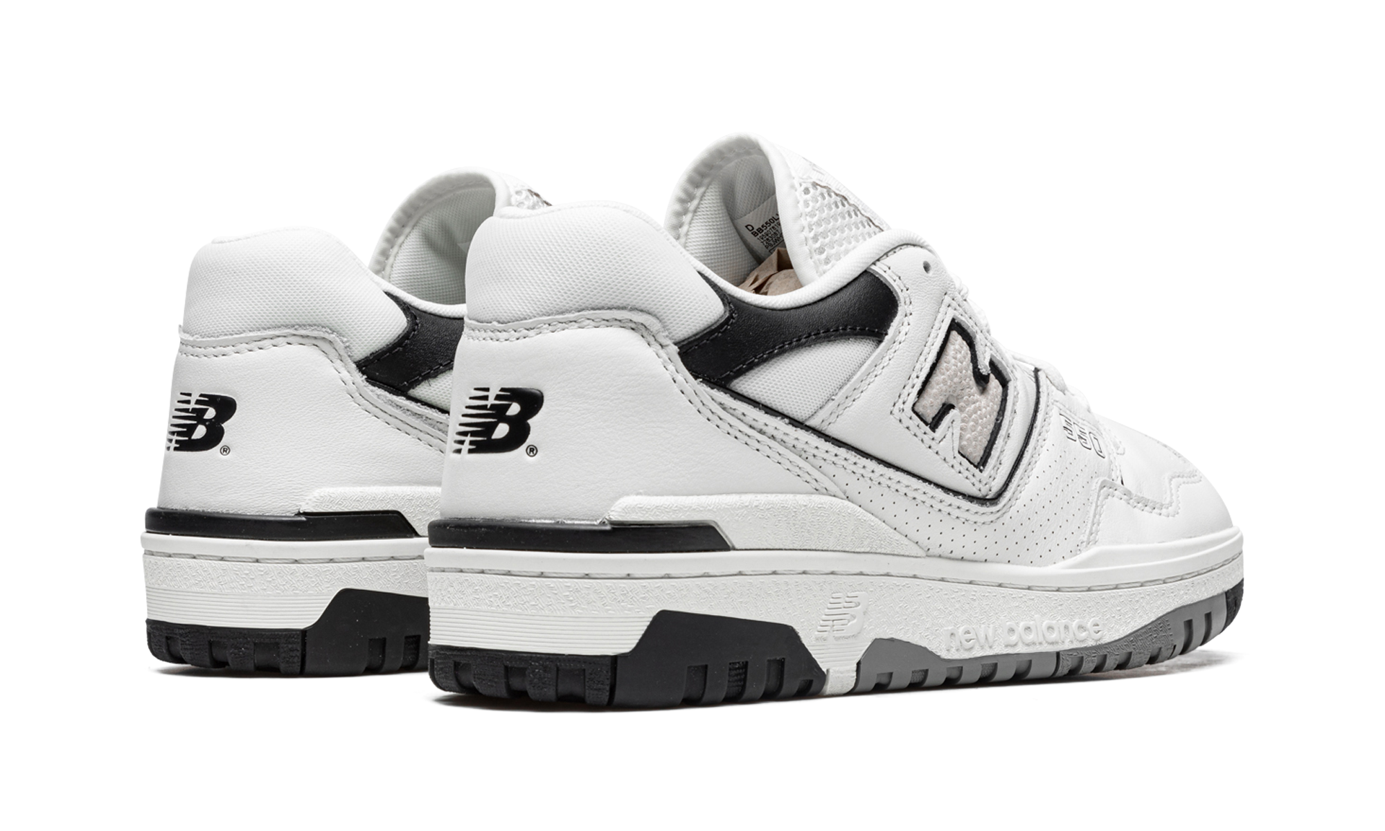 new balance 550 cream black+BB550LWT+diagnol right behind view