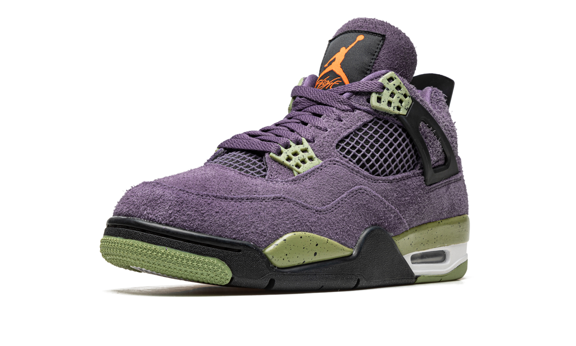 jordan 4 retro canyon purple women s+AQ9129-500+left diagnol single view