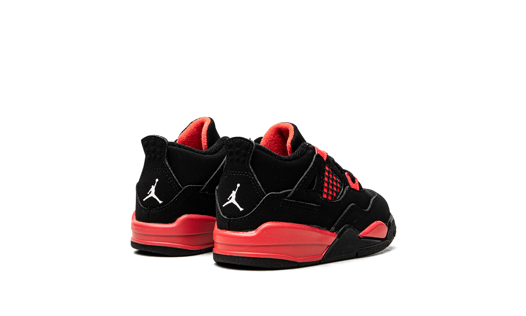 jordan 4 retro red thunder td+BQ7670-016+diagnol right behind view