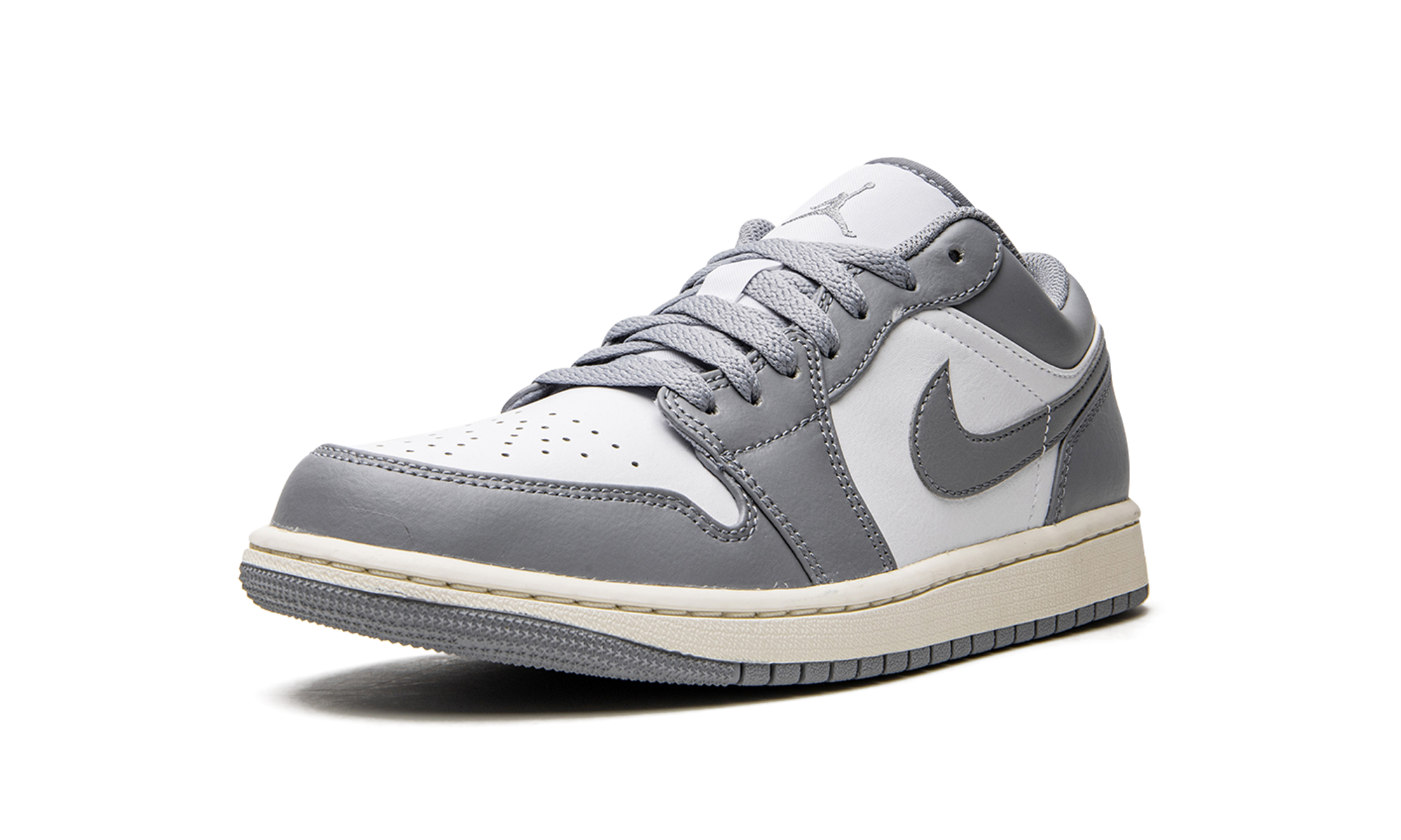 air jordan 1 low vintage stealth grey+553558-053+left diagnol single view