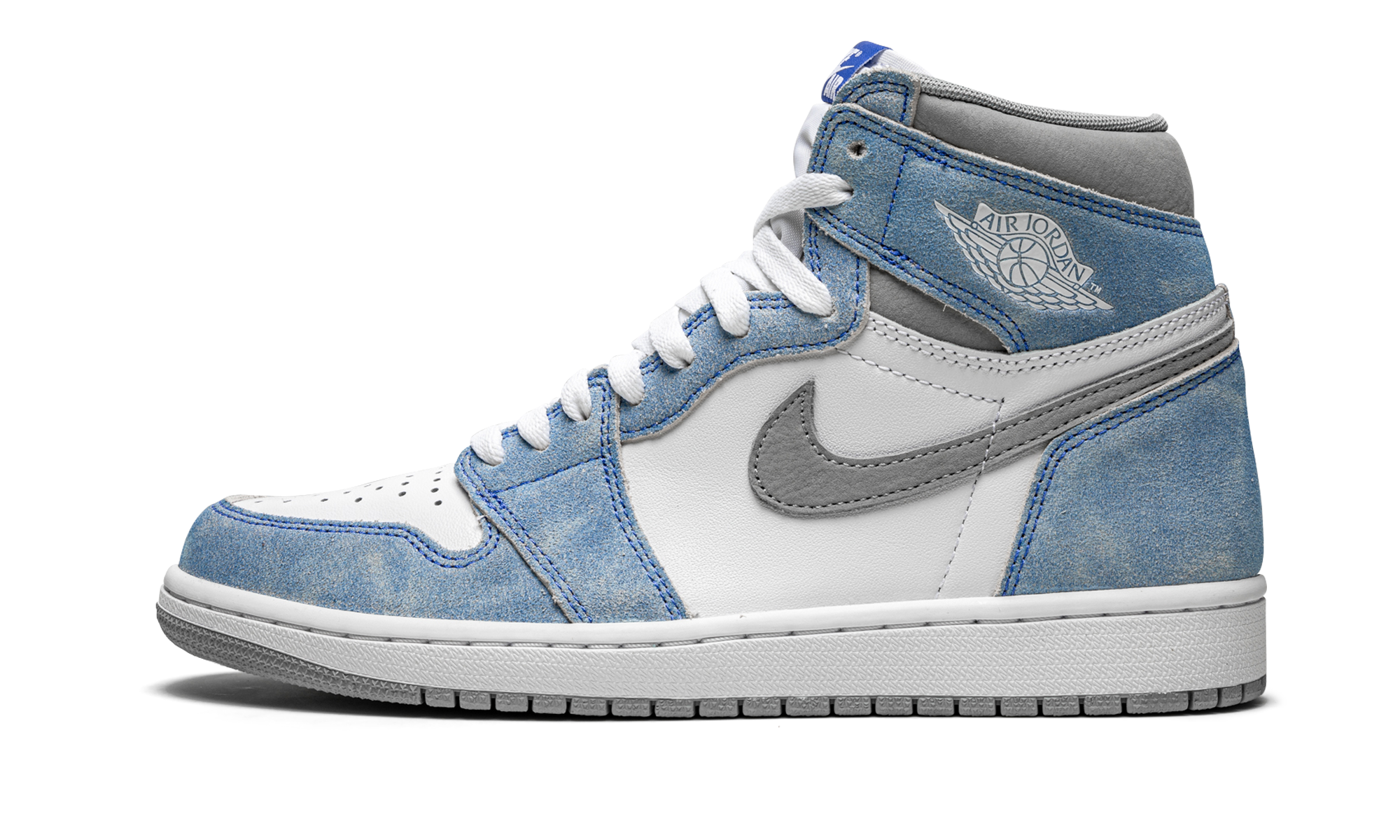 jordan 1 retro high hyper royal smoke grey+555088-402+diagnol right view 1