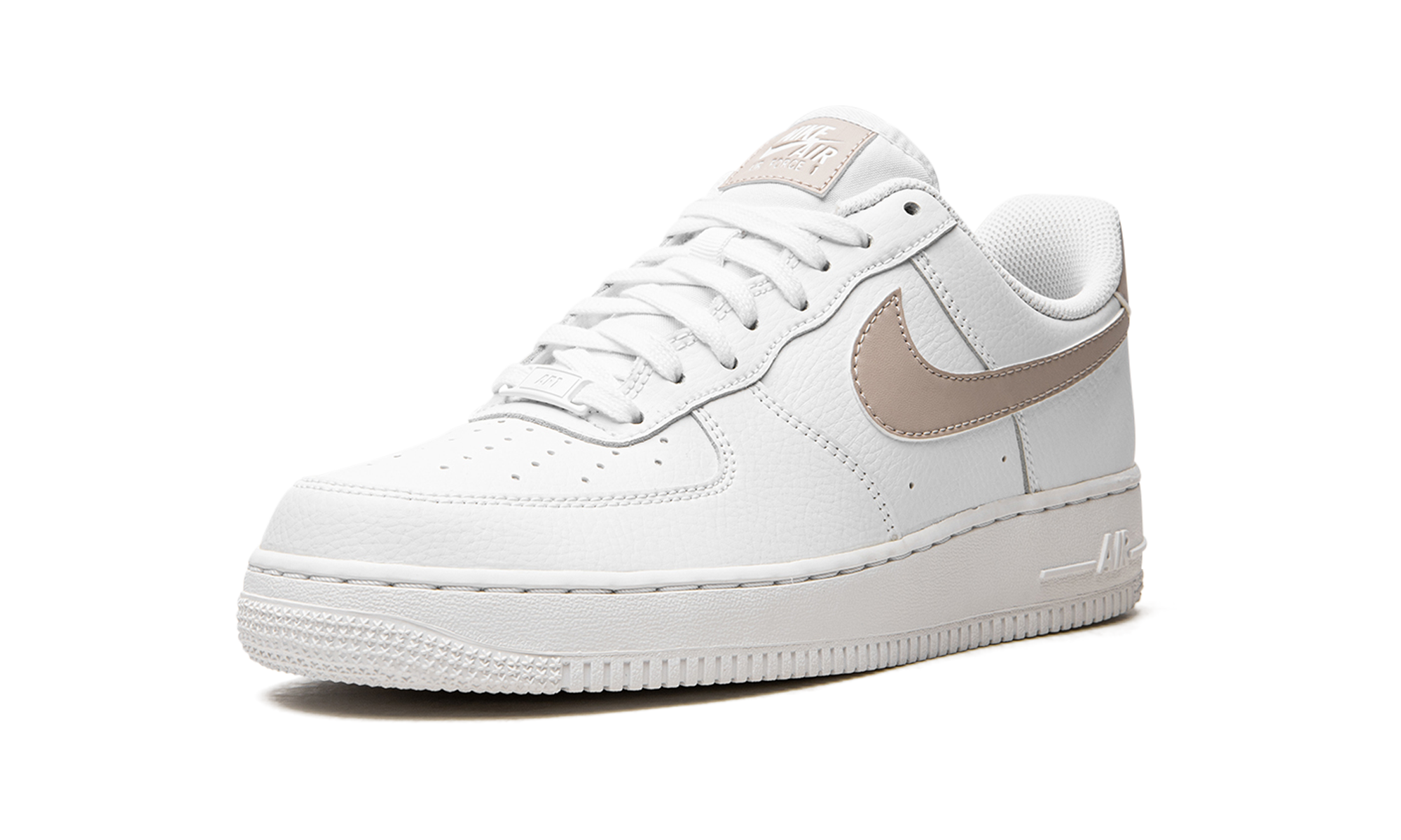 nike air force 1 07 low white fossil stone women s+315115-169+left diagnol single view