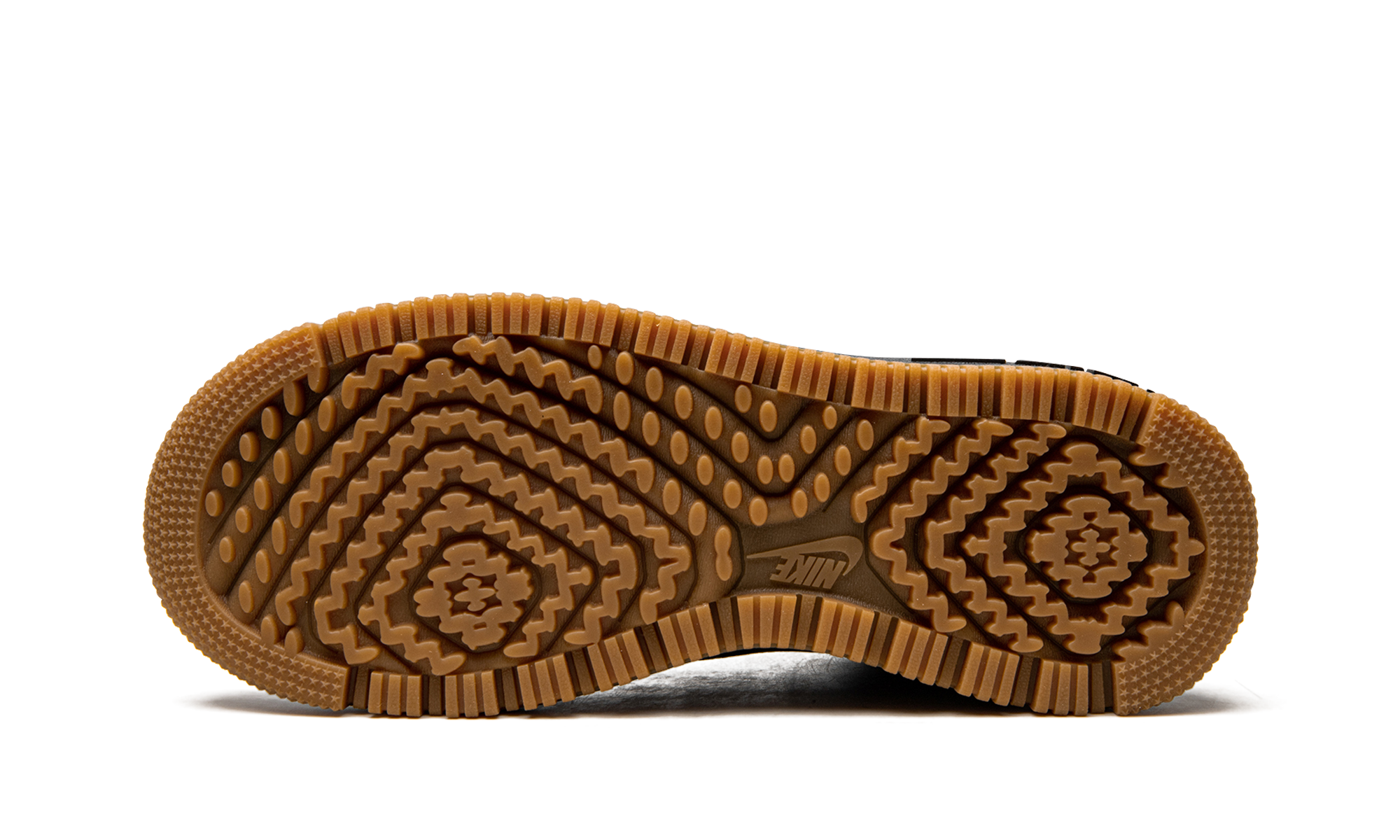 nike air force 1 high utility 2 0 black gum orange women s+DC3584-001+bottom view