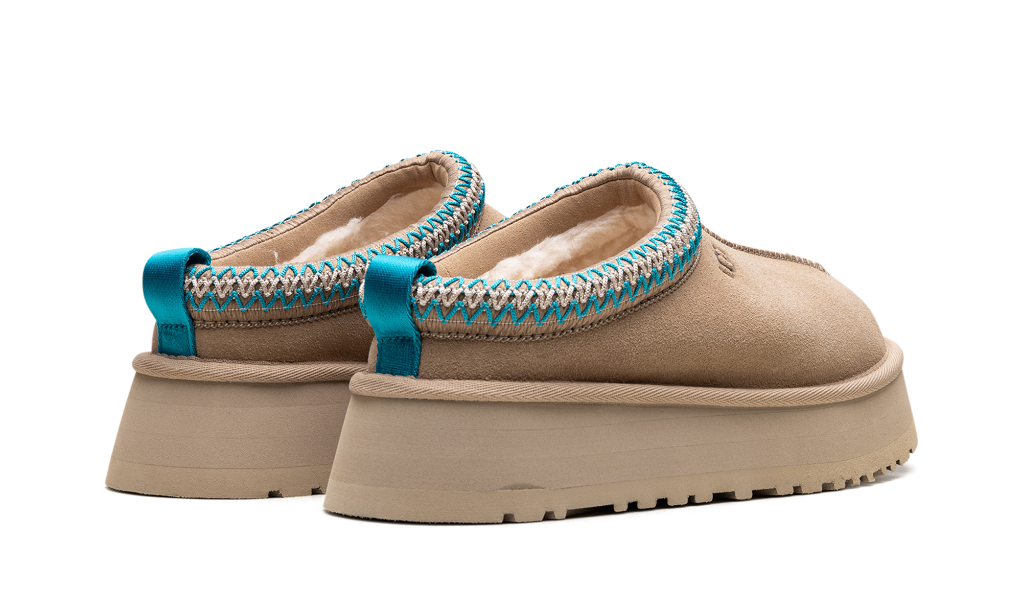 ugg tazz slipper driftwood women s+1122553-DRF+diagnol right behind view