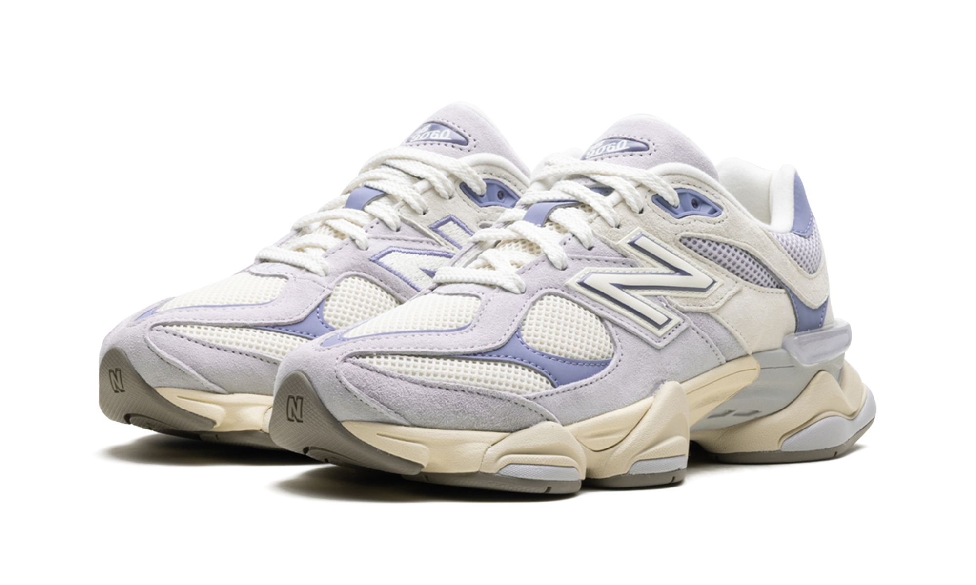 new balance 9060 pearl grey linen+U9060EEL+diagnol left view