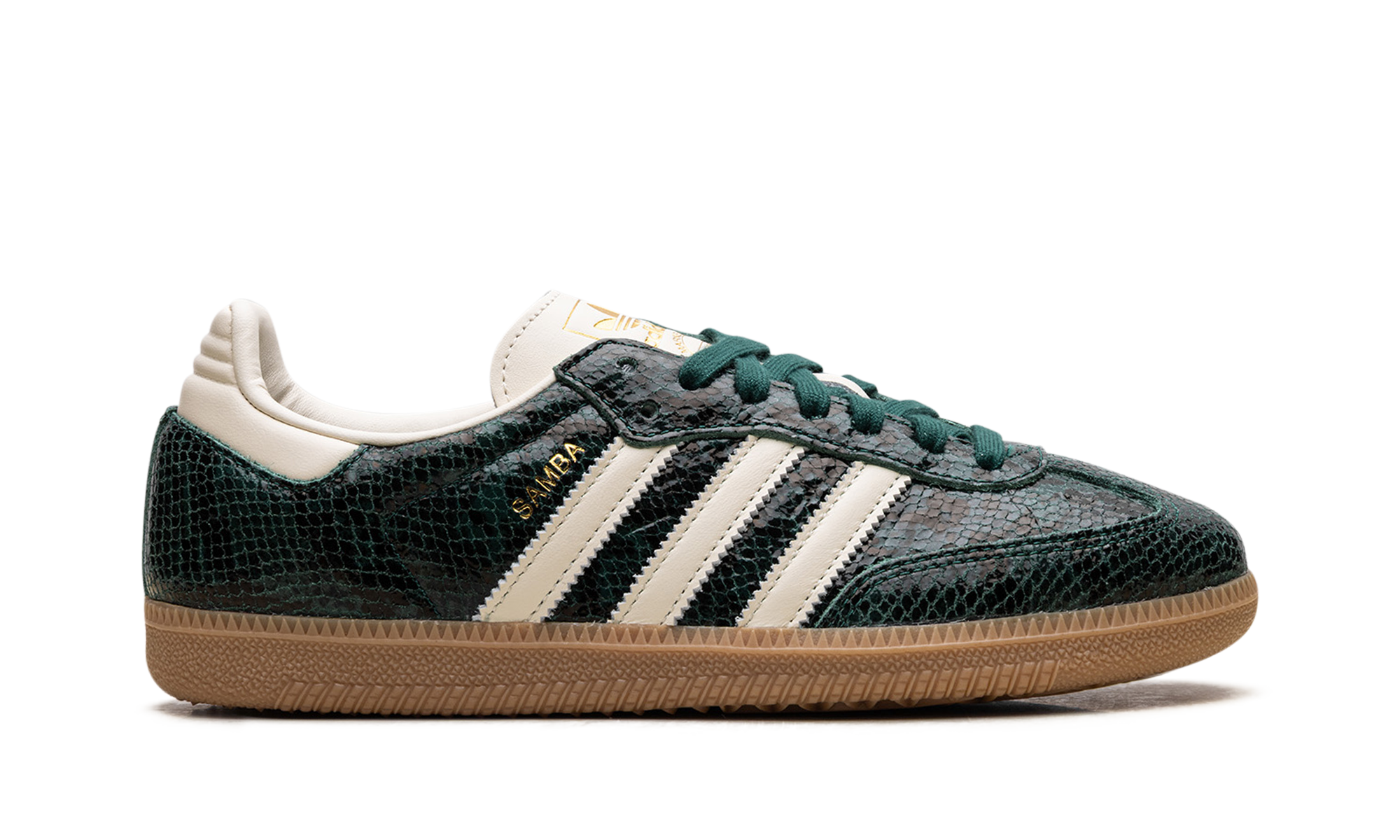 adidas samba og black cream white collegiate green+JR8848+right view