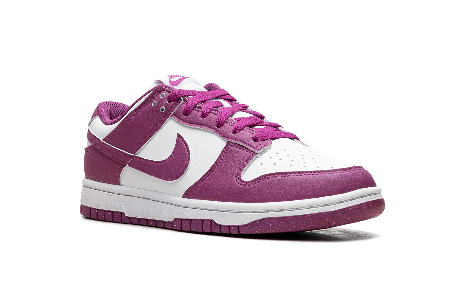 nike dunk low next nature hot fuchsia women s+DD1873-110+diagnol right view