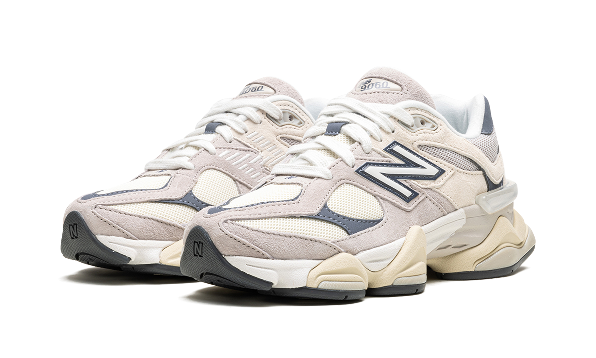 new balance 9060 moonrock linen+U9060EEB+diagnol left view