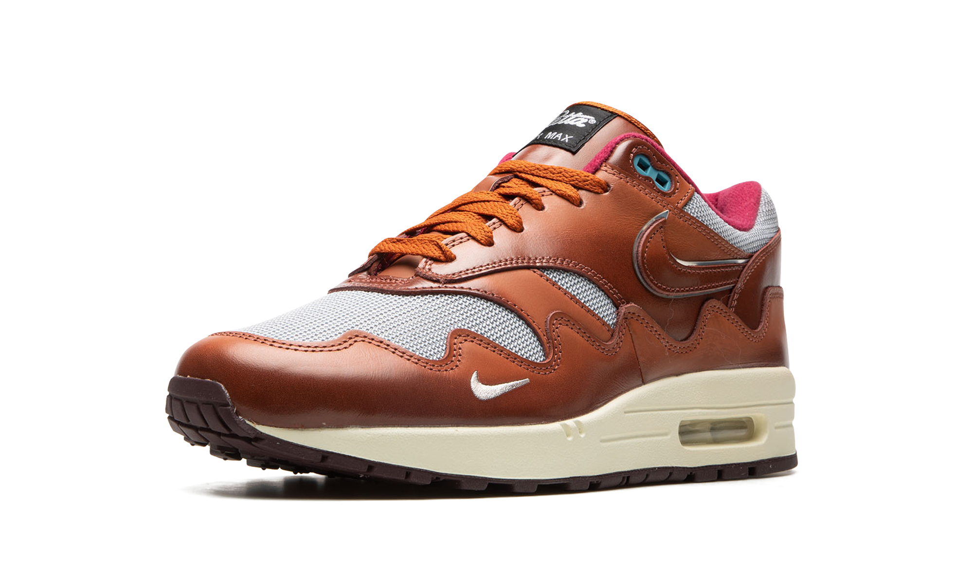 nike air max 1 patta the next wave dark russett+DO9549-200+left diagnol single view