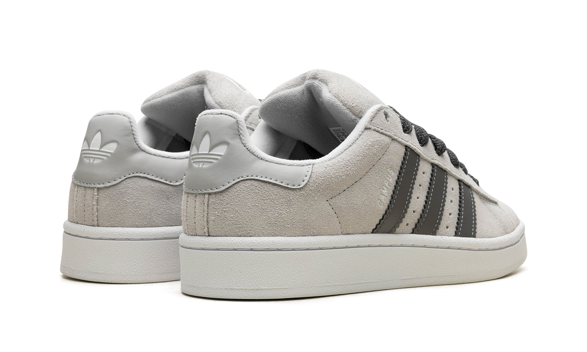 adidas campus 00s charcoal women s+ID3172+diagnol right behind view