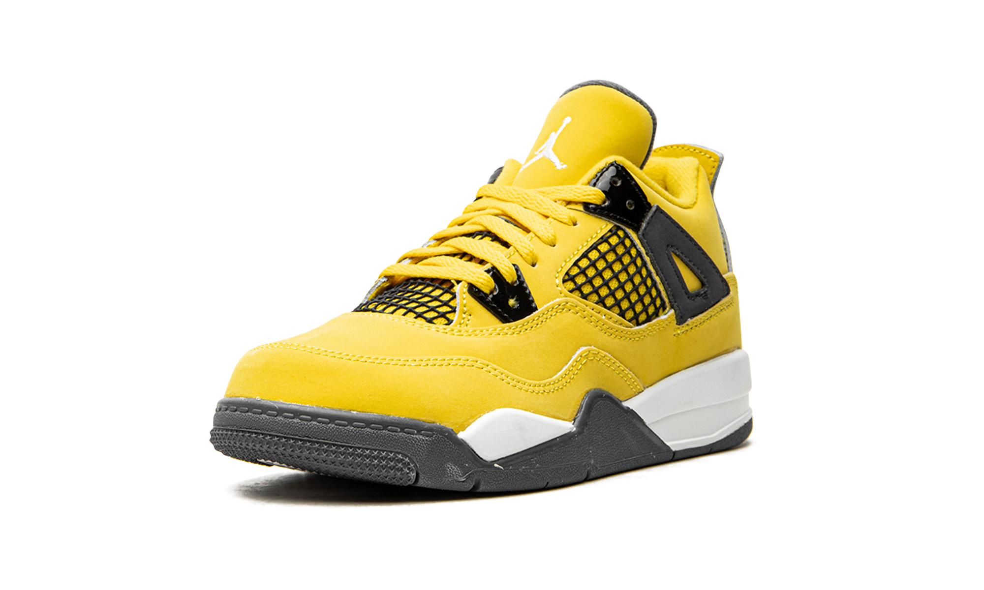 jordan 4 retro lightning 2021 ps+BQ7669-700+left diagnol single view