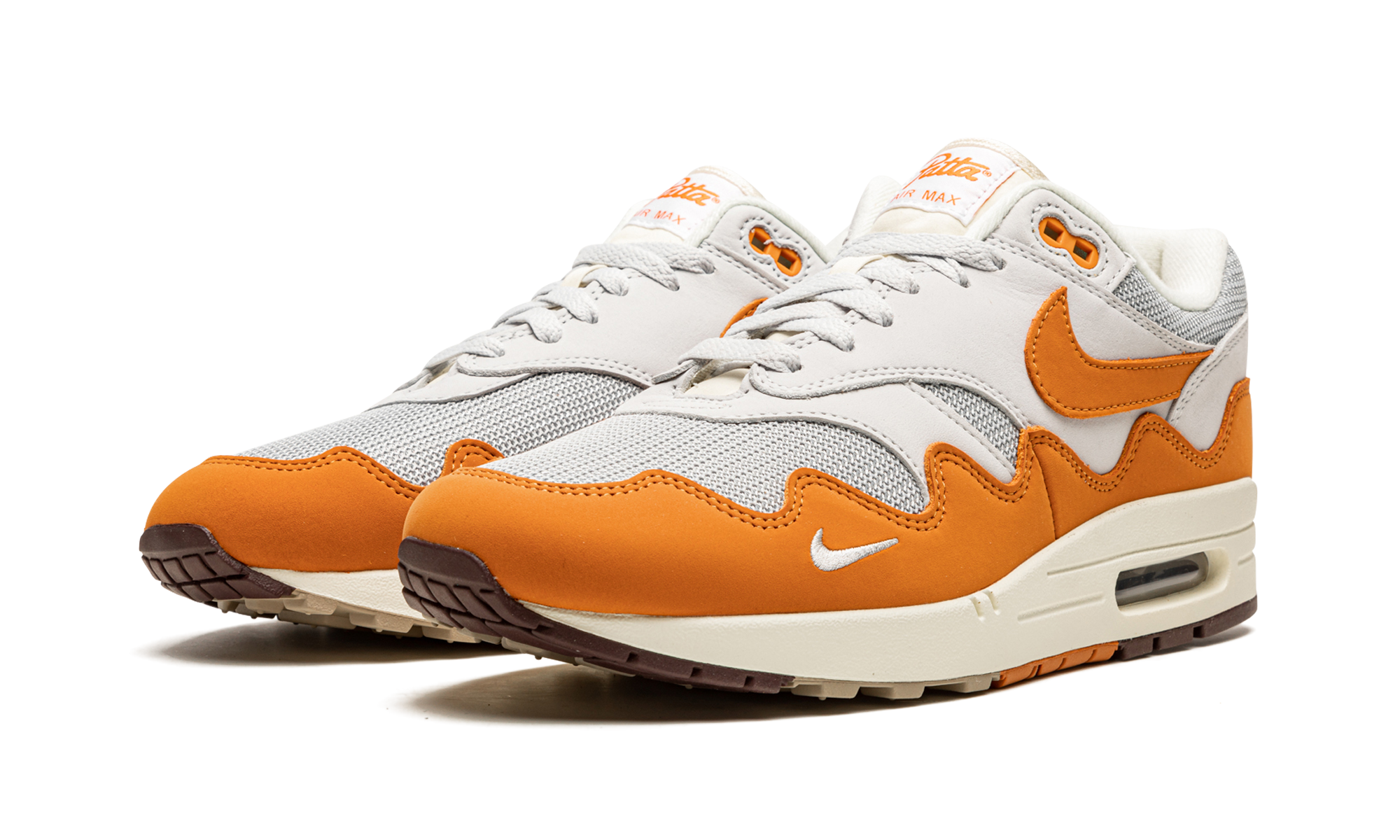 nike air max 1 patta waves monarch without bracelet+DH1348-001+diagnol left view