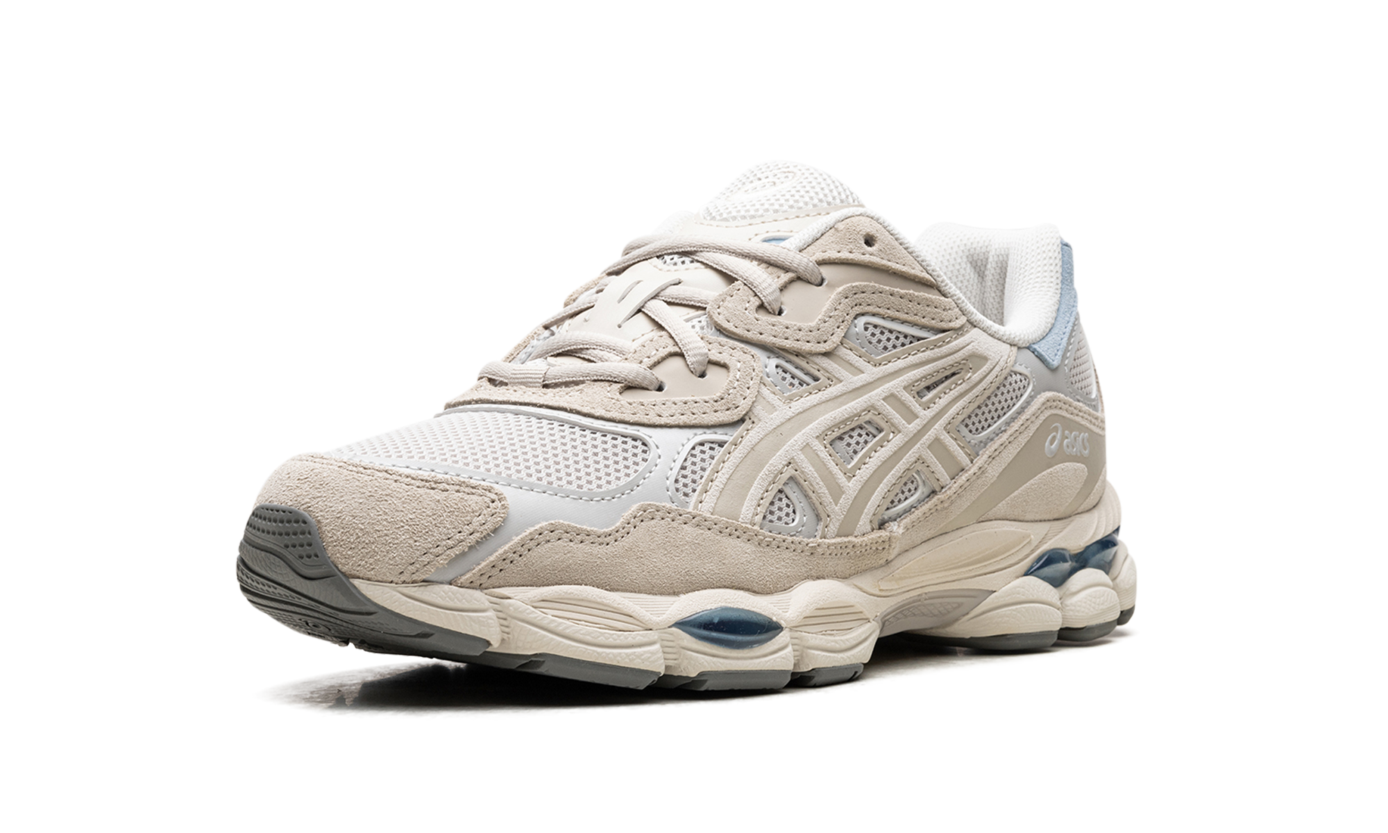 asics gel nyc smoke grey+1203A383-023+left diagnol single view