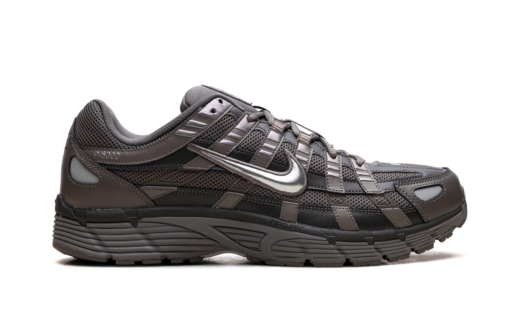 nike p 6000 cave stone medium ash flat pewter metallic silver+CD6404-202+right view