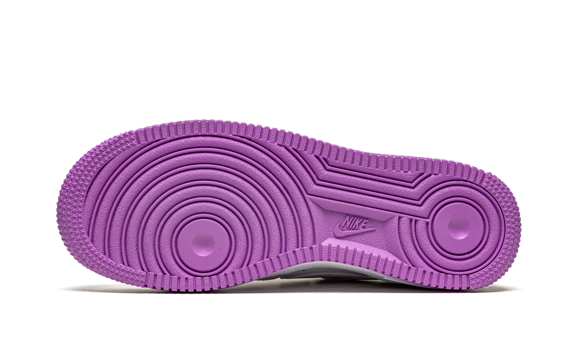 nike air force 1 low contrast stitch fuchsia glow gs+CW1575-110+bottom view