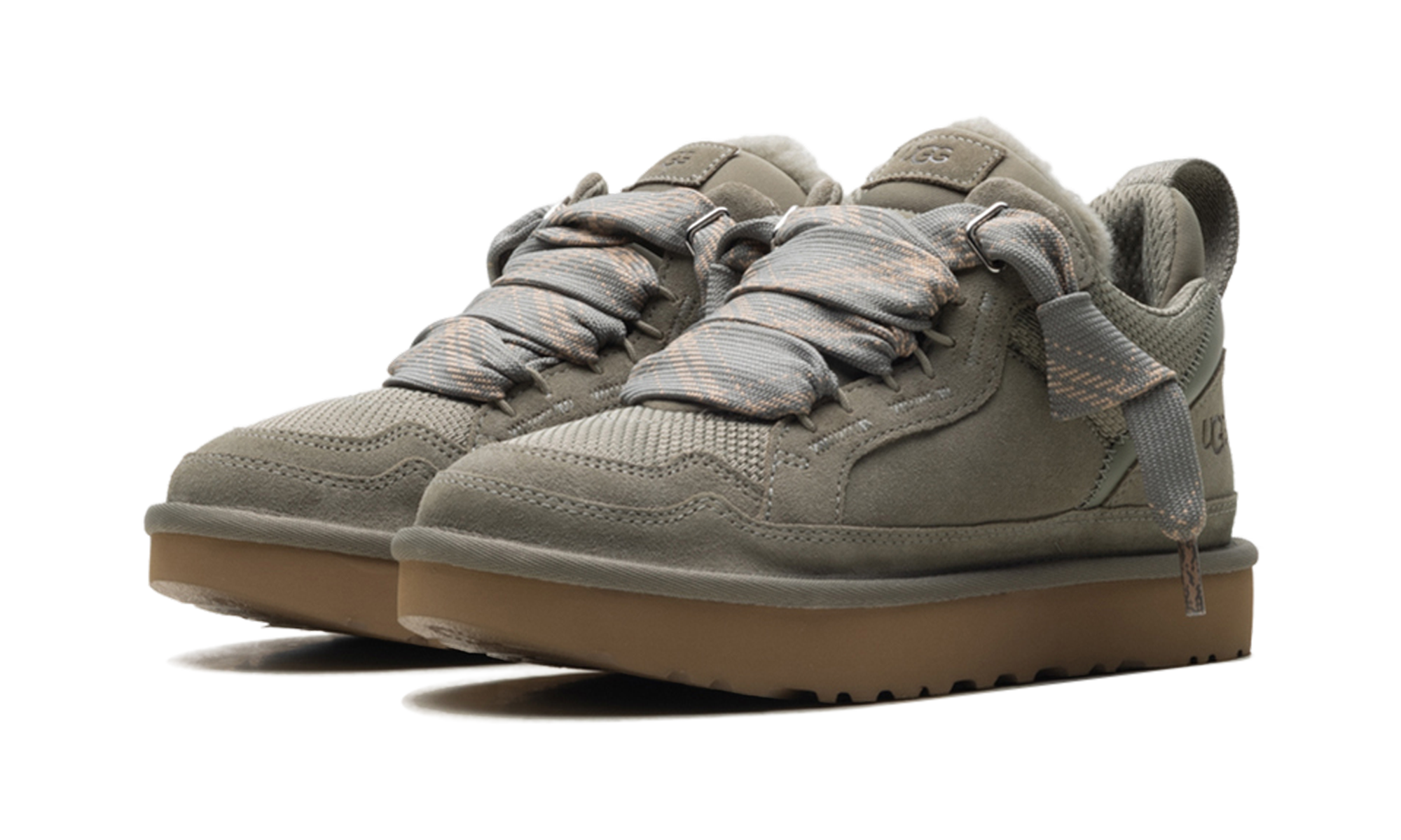 ugg lowmel moss green women s+1144032-MSG+diagnol left view