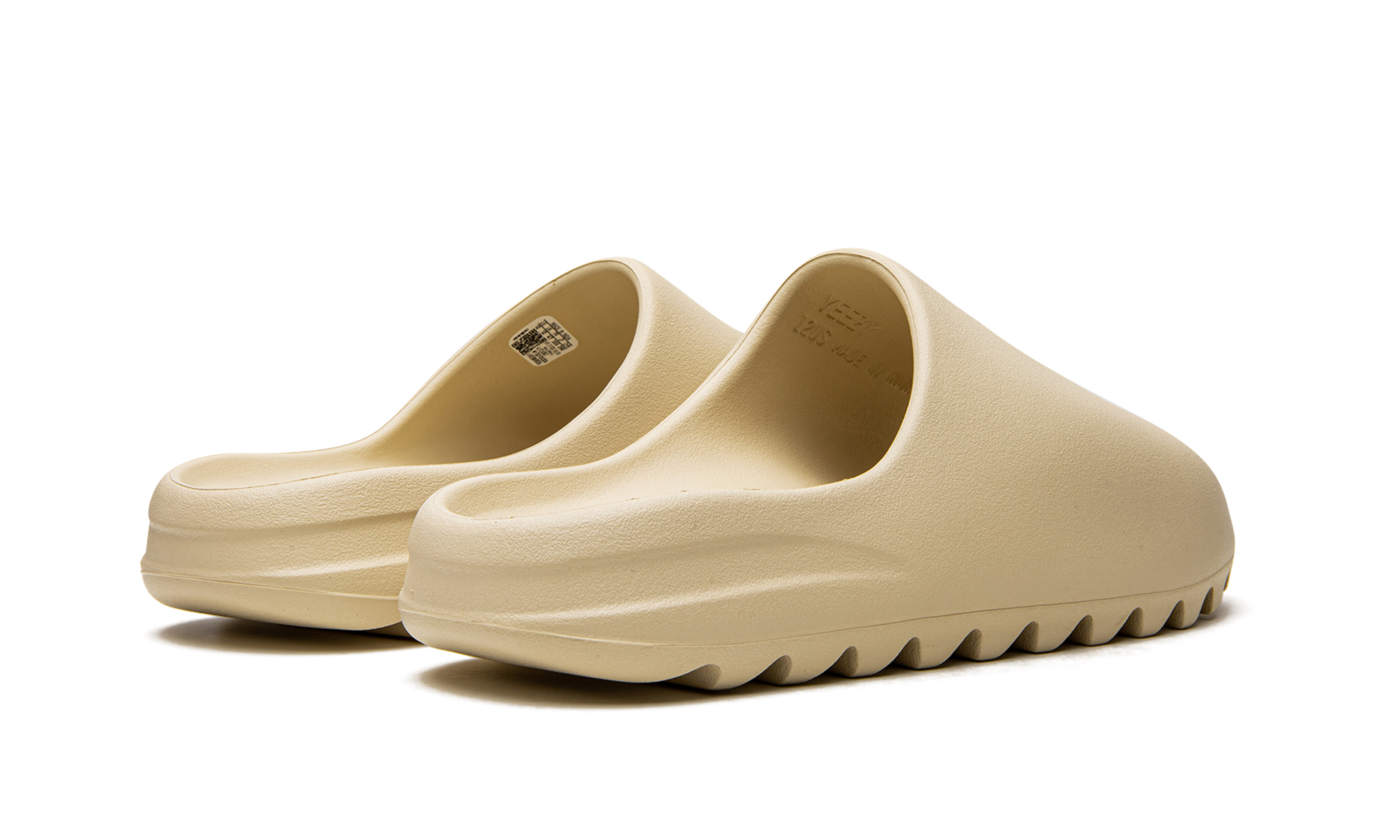 adidas yeezy slide bone 2022 2023 restock+FZ5897+diagnol right behind view