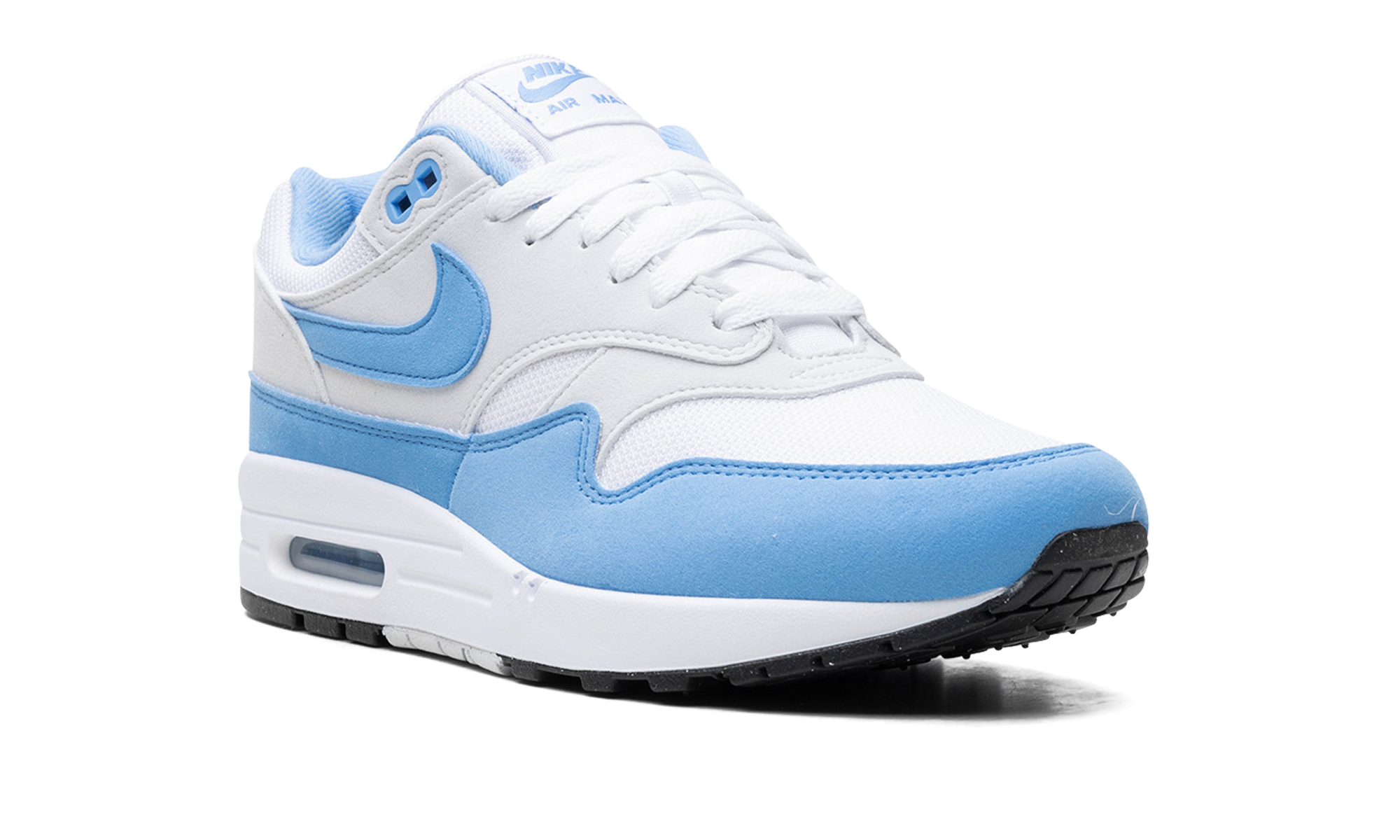 nike air max 1 white university blue+FD9082-103+diagnol right view