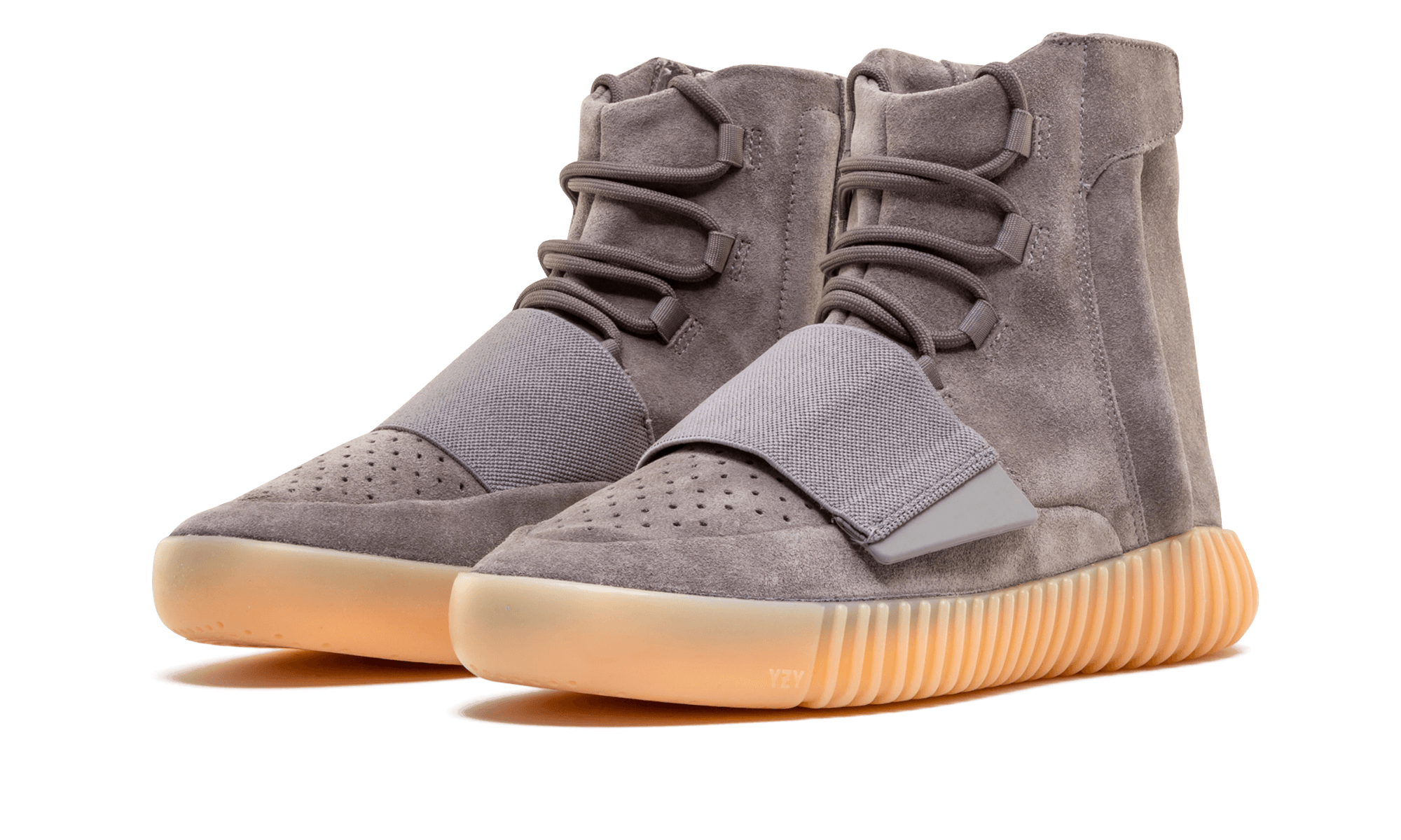 adidas yeezy boost 750 light grey glow in the dark+BB1840+diagnol left view