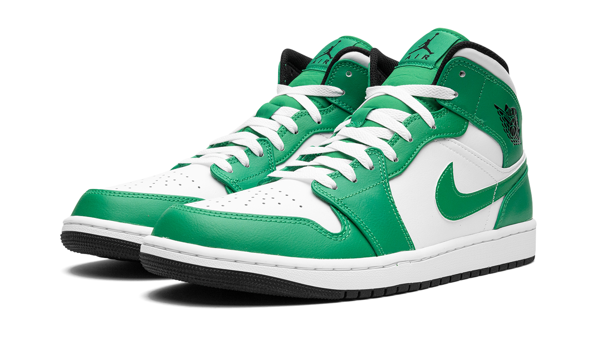 jordan 1 mid lucky green+DQ8426-301+diagnol left view