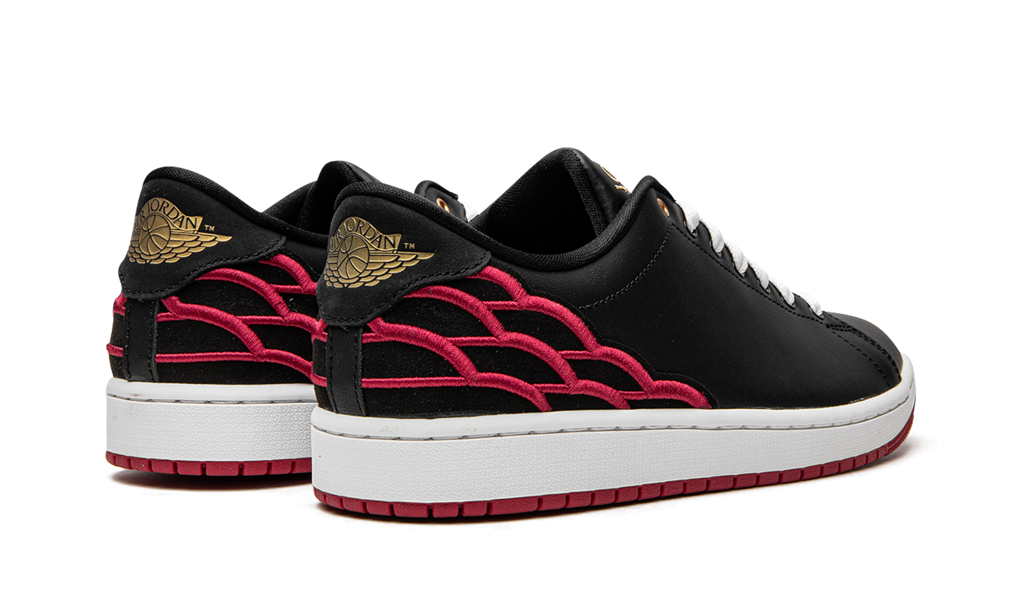 jordan 1 centre court black pink white+DQ8577-001+diagnol right behind view