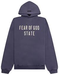 Fear of God Essentials Fleece Hoodie Marine