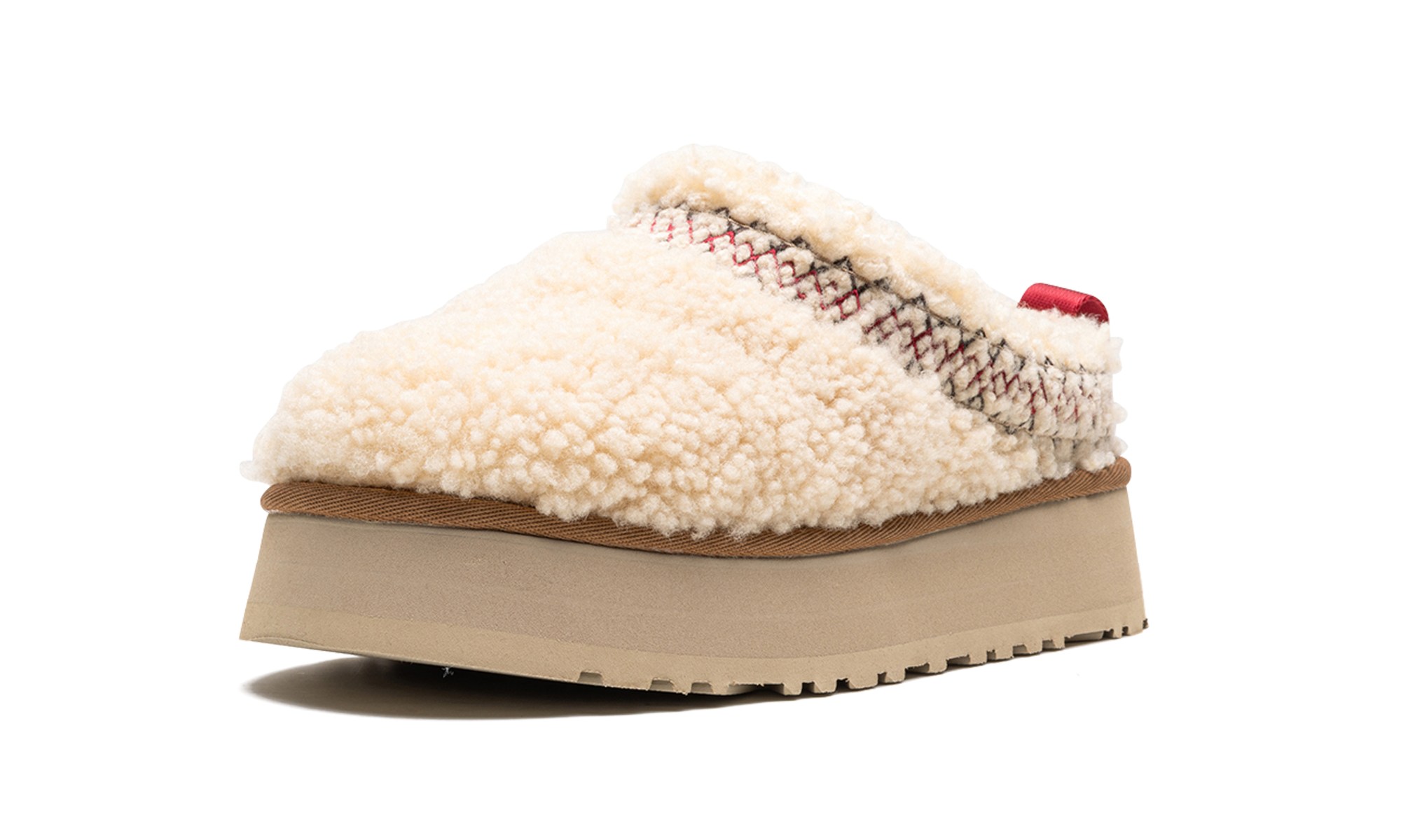 ugg tazz slipper heritage braid natural women s+1143976-NAT+left diagnol single view