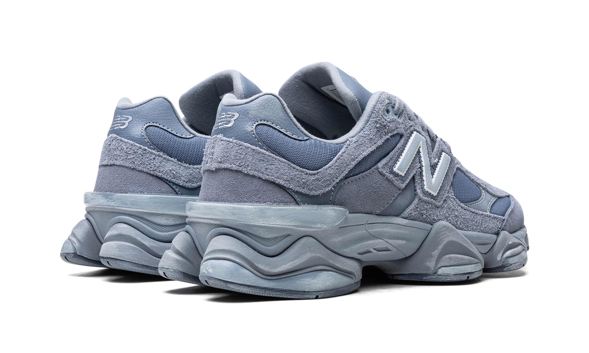 new balance 9060 vintage indigo+U9060IB+diagnol right behind view