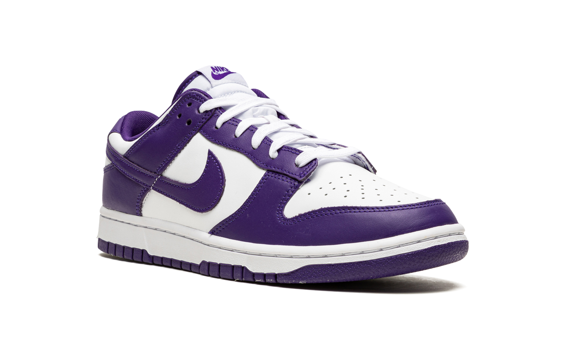 nike dunk low championship court purple+DD1391-104+diagnol right view