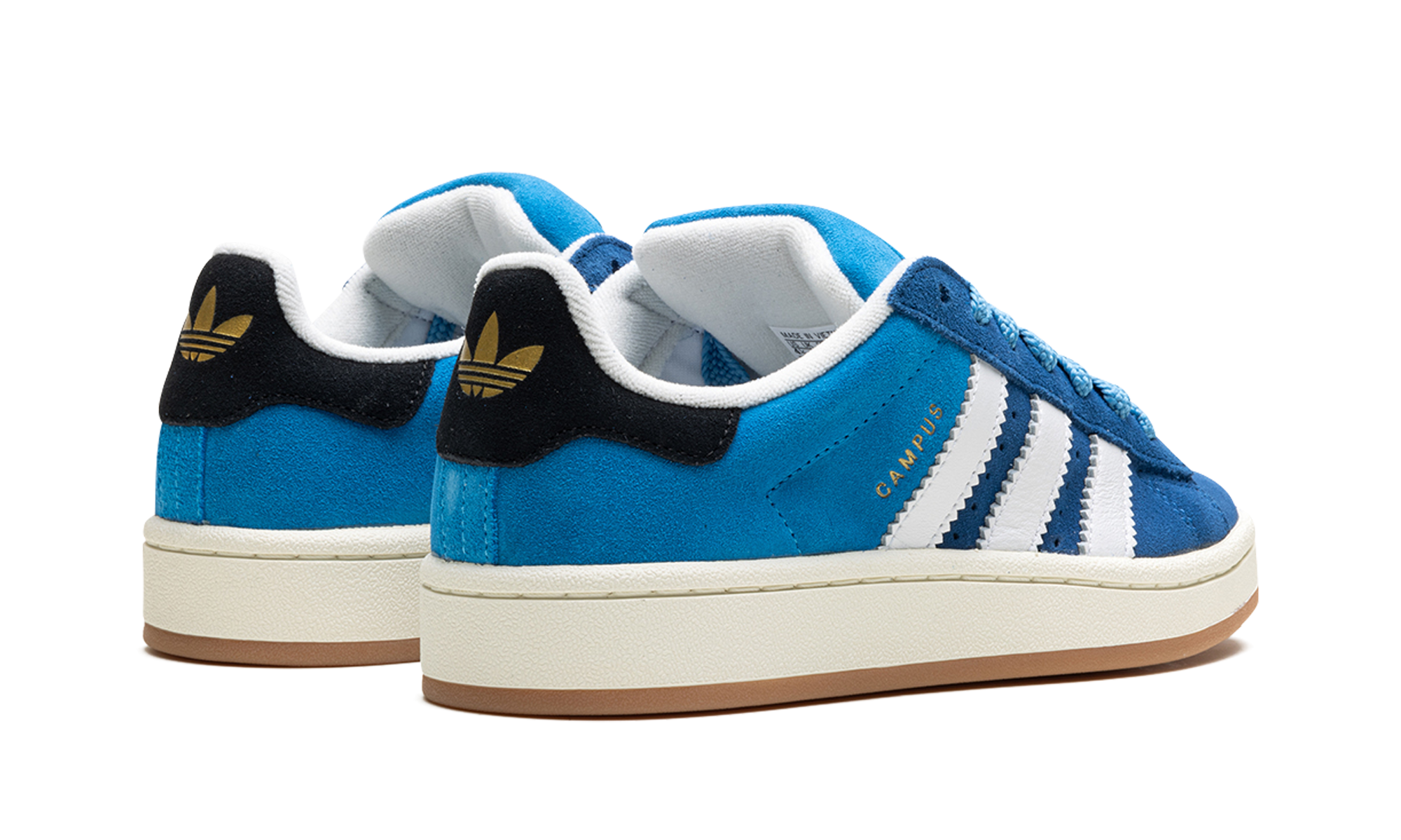 adidas campus 00s bright blue dark marine+ID2049+diagnol right behind view