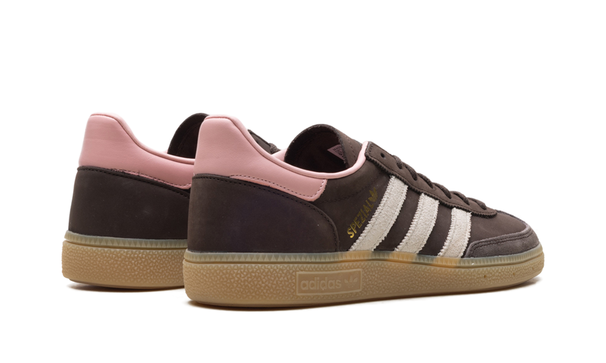 adidas handball spezial dark brown wonder mauve womens+JR0852+diagnol right behind view