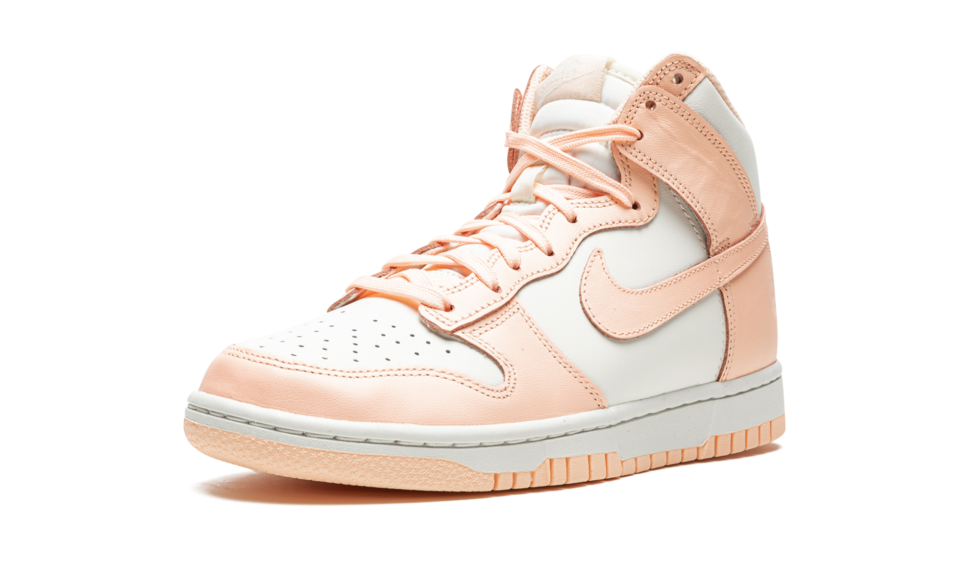 nike dunk high sail crimson tint women s+DD1869-104+left diagnol single view