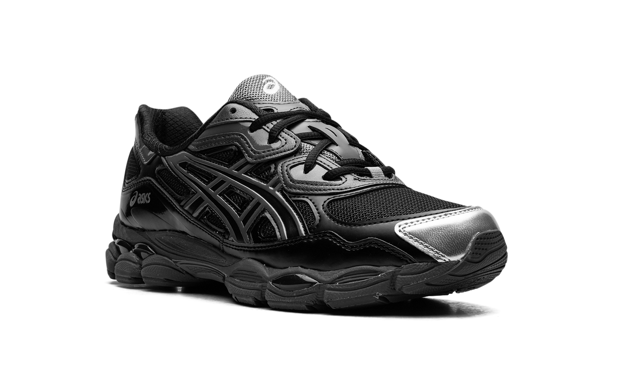 asics gel nyc kicki yang zhang black pure silver+1203A571-001+diagnol right view