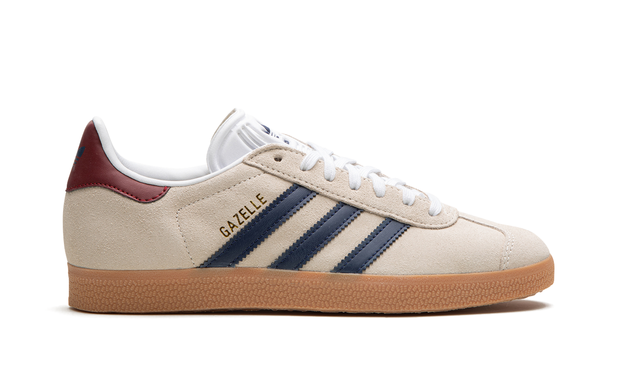 adidas gazelle beige dark blue collegiate burgundy+IE0546+right view