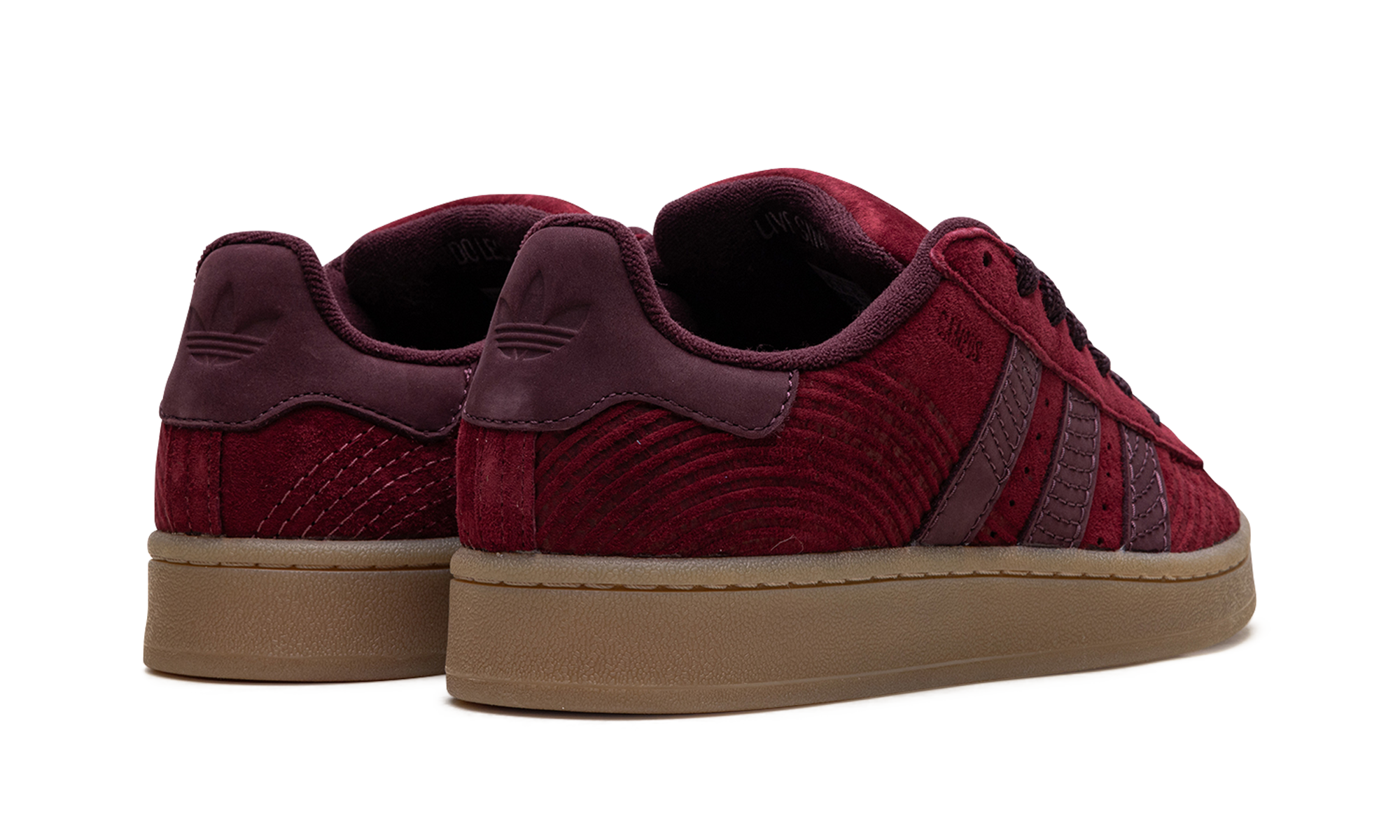 adidas campus 00s japanese rock garden burgundy+IF4335+diagnol right behind view